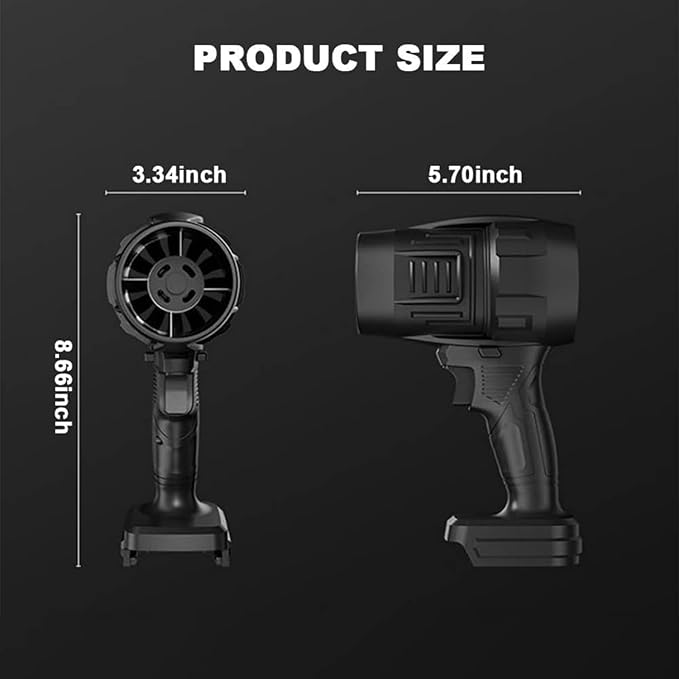 BIXMK Cordless Turbo Air Blower 2x Battery